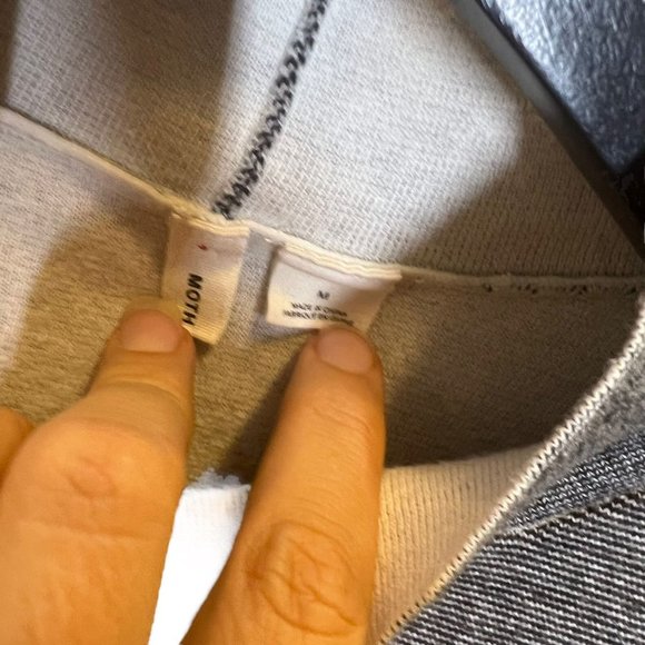 MOTH Black Grey Mock Neck Knit Sleeveless Top Medium - Picture 3 of 6